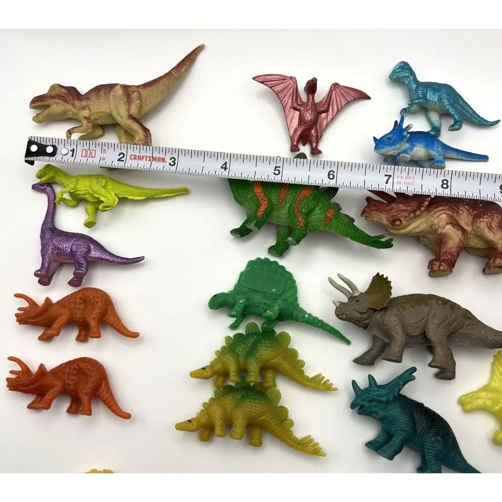 Small Dinosaur Toy Figures Collection For Kids Imaginary Play 21-piece